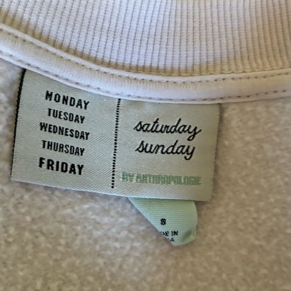 Anthropologie Saturday Sunday Crewneck Sweater Size S - Picture 2 of 5